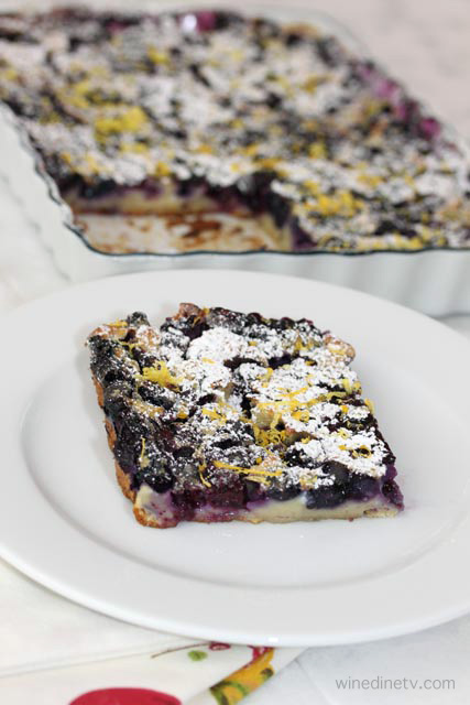 Blueberry Limoncello Clafouti