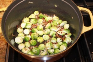 Brussels Sprouts with Pancetta & Chardonnay