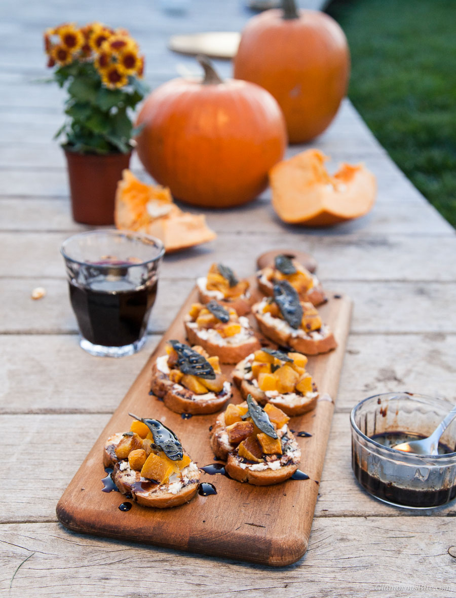 Pumpkin Crostini Sage recipe