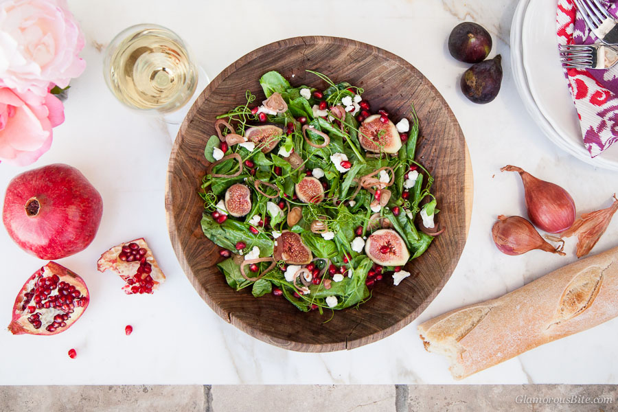 Pea Tendril Salad Figs