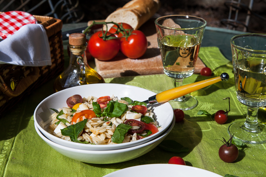 Tomato Basil Mozzarella Orzo Salad Recipe