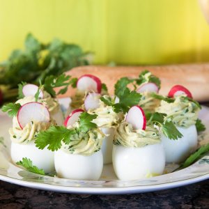 Avocado Deviled Eggs