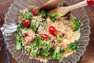 Couscous Salad Cherry Tomatoes Broccoli