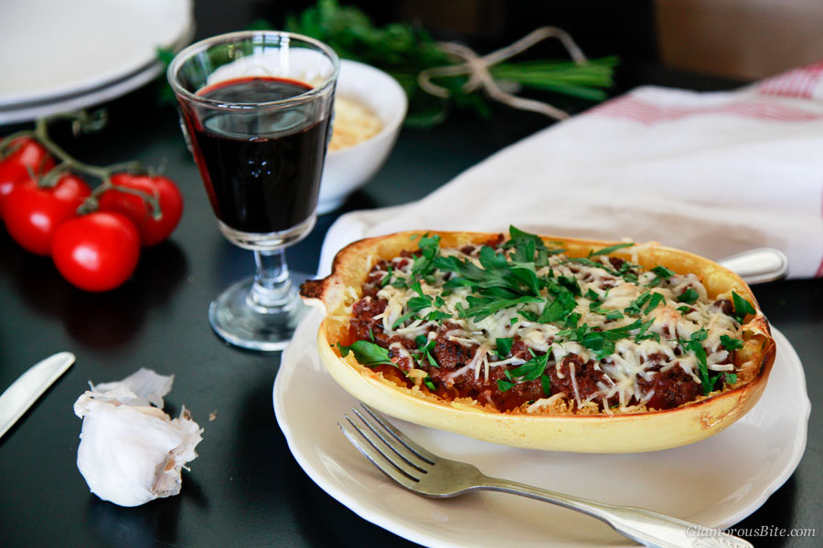 Stuffed Spaghetti Squash Italiano