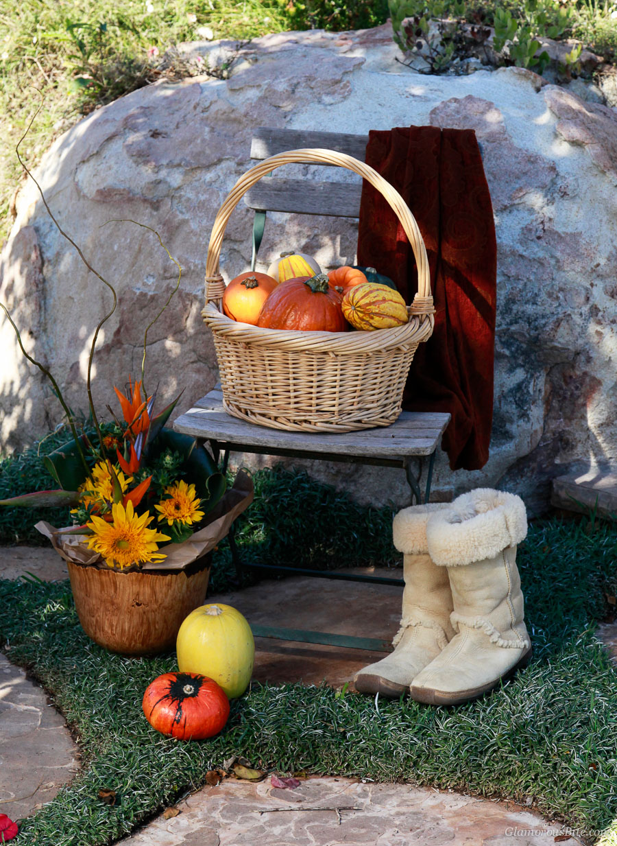 Pumpkins chair boots