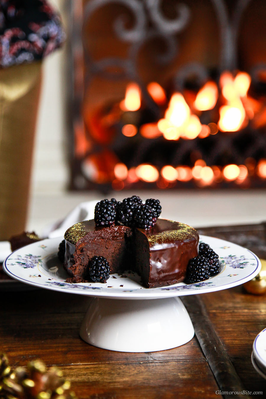 Fergalicious Chocolate Cake with Blackberry Coulis Recipe