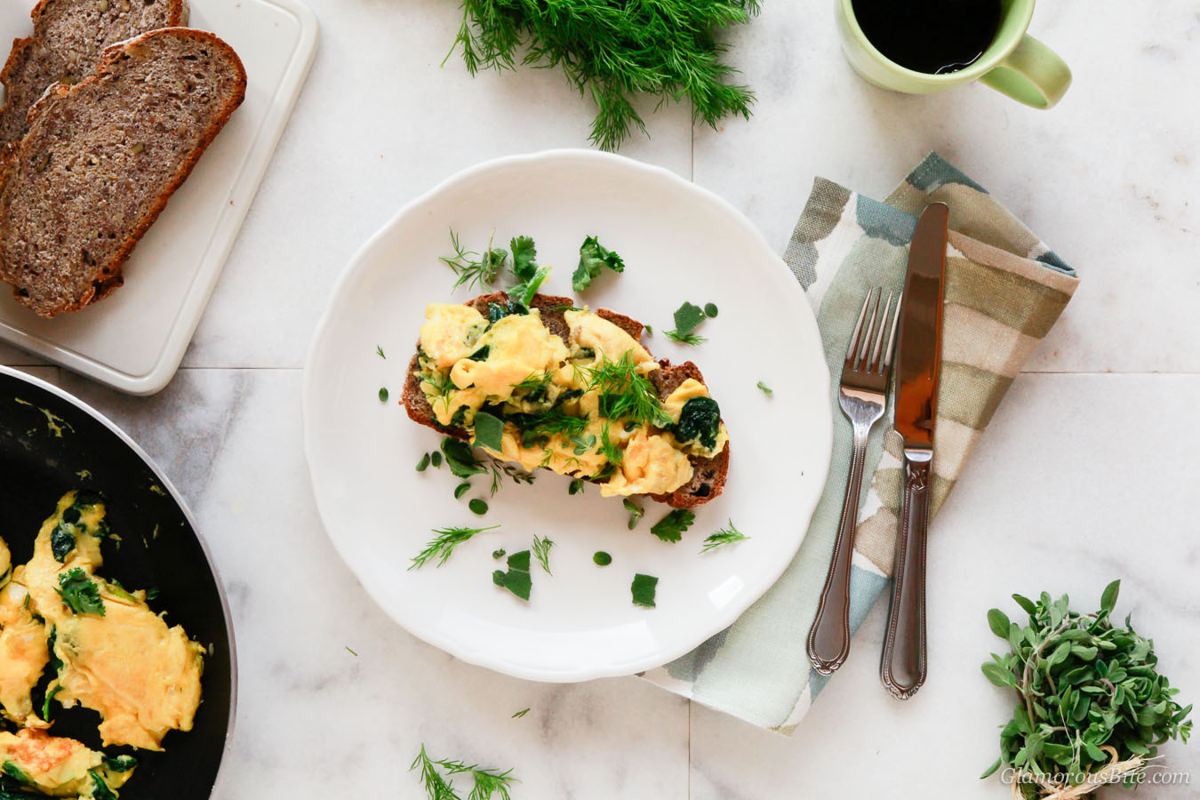 Paleo Scrambled Eggs Herbs Recipe