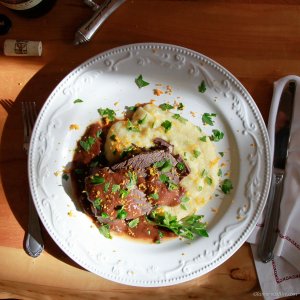 Wine Braised Beef Shoulder with Root Vegetables Recipe