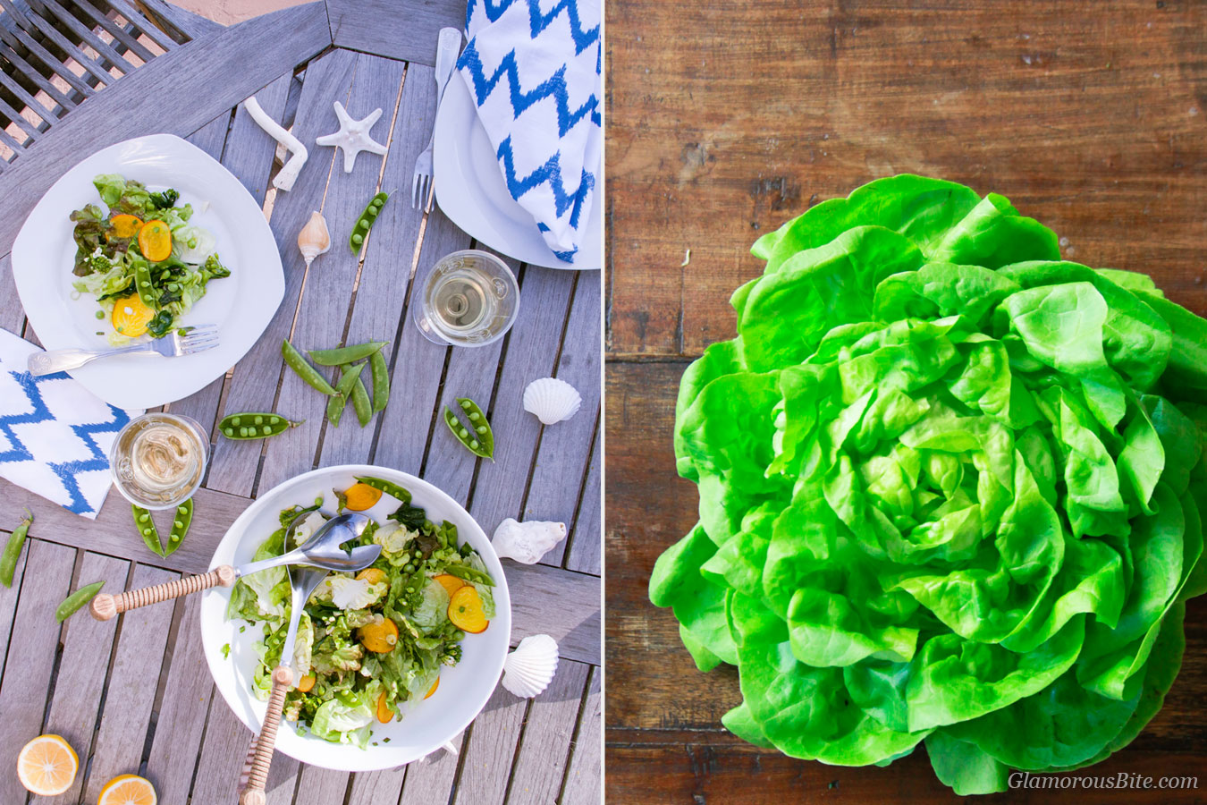 Butter Lettuce Salad Beets Peas Lemon Vinaigrette