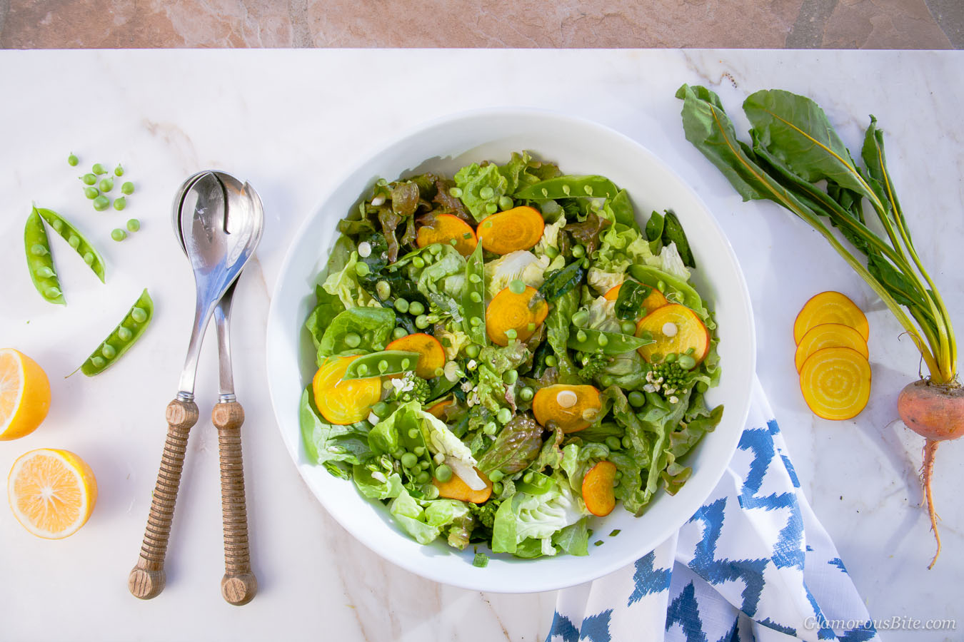 Farmers Market Spring Salad with Lemon Vinaigrette Recipe