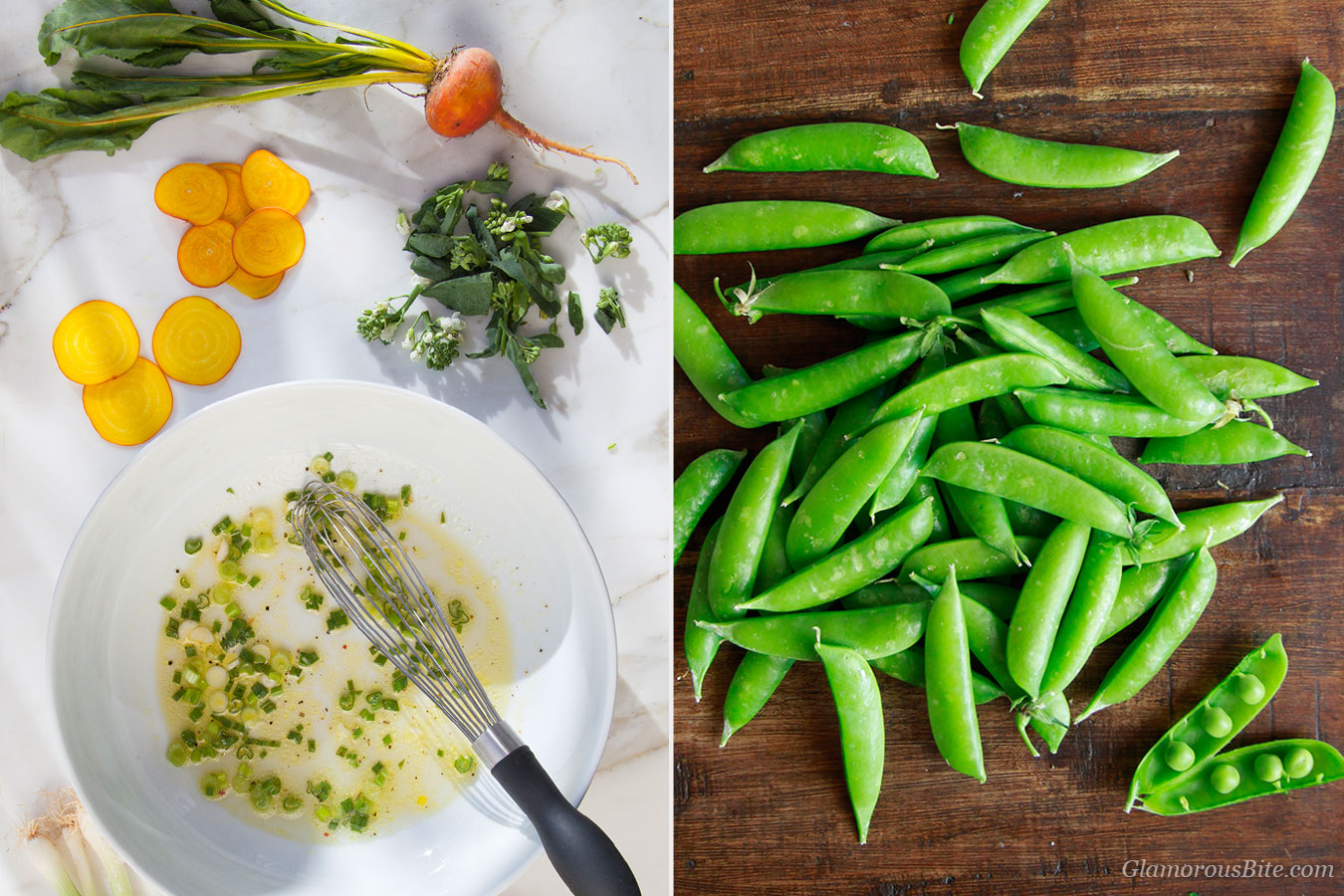 Salad Dressing INgredients Snap Peas