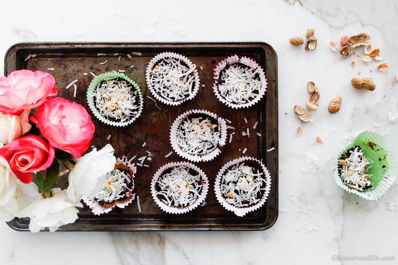 Raw Chocolate Coconut Peanut Butter Cups